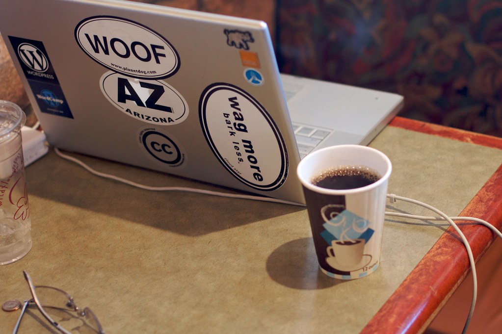 Two coffee cups on a table during a conversation