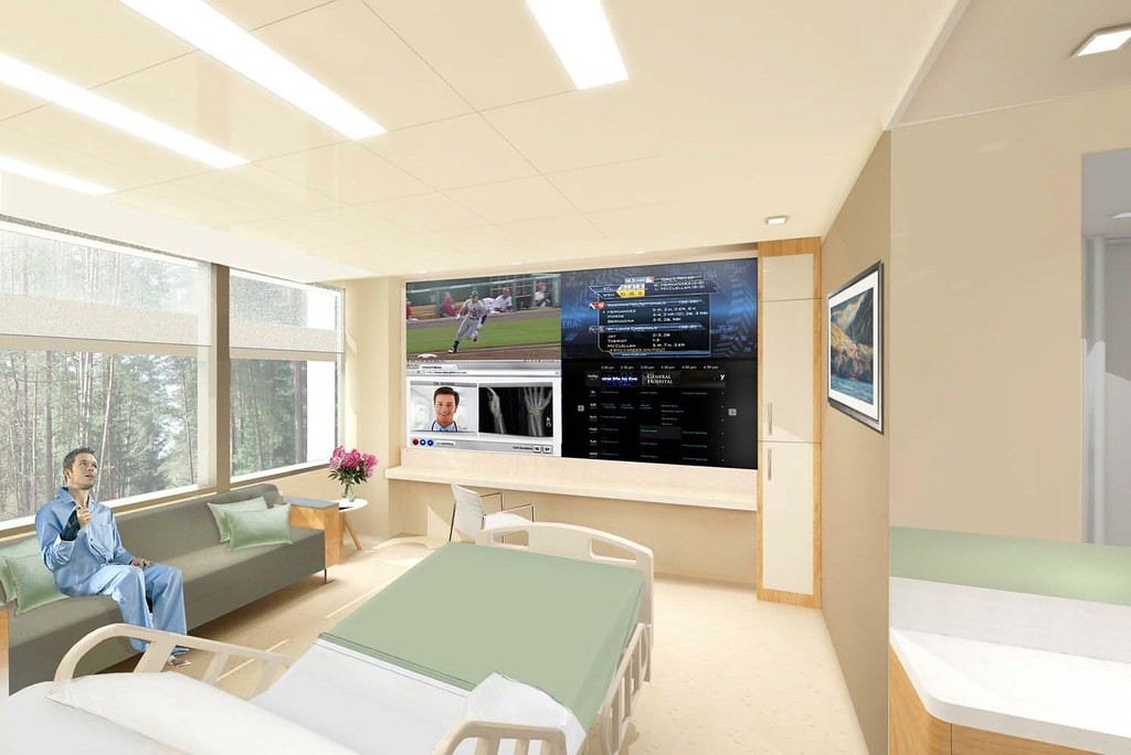 The interior of a medical clinic