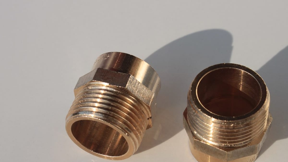 Copper pipes and fittings