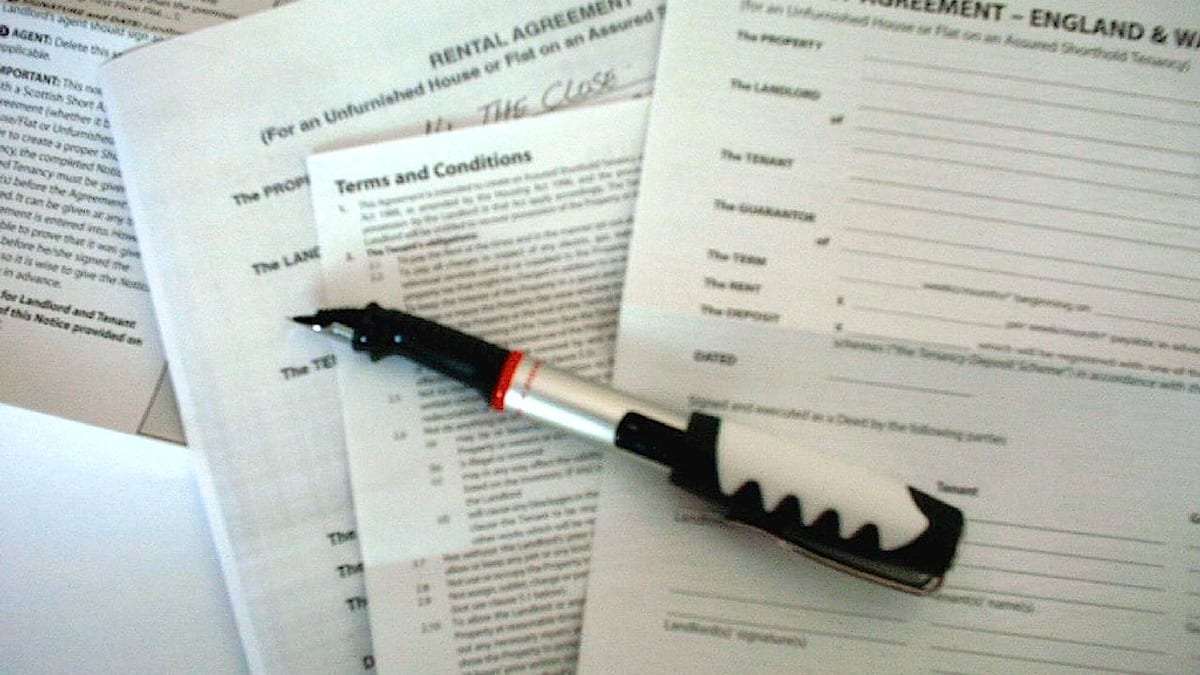 A pen resting on paperwork